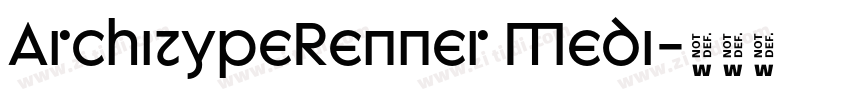 ArchitypeRenner Medi字体转换